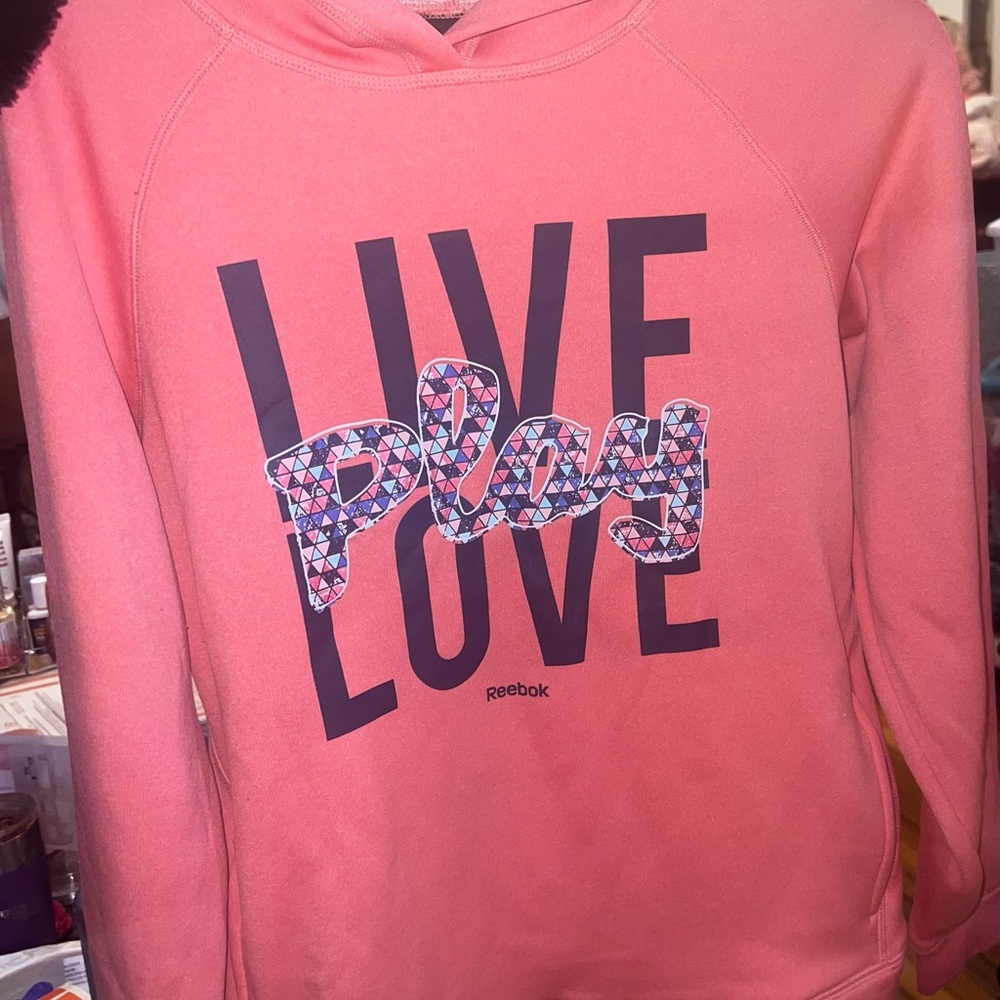 Reebok Pink Graphic Hoodie